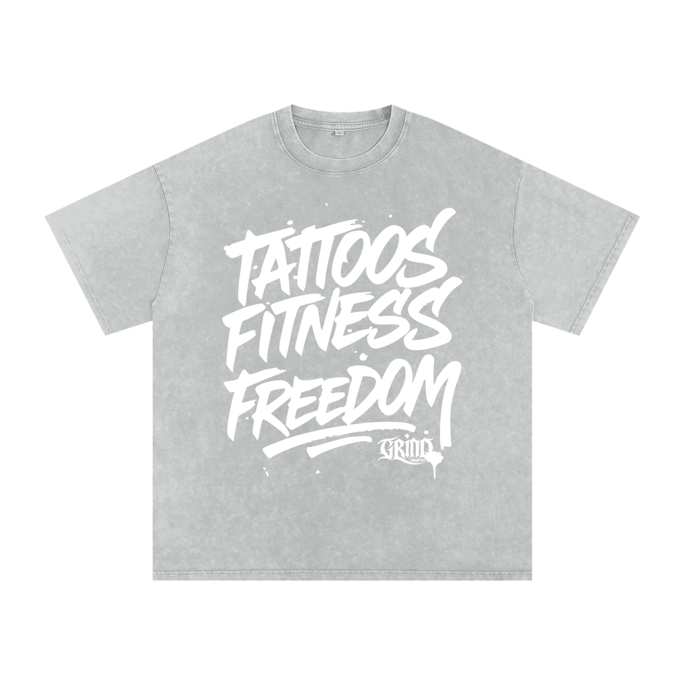 Tattoos, Fitness, Freedom Oversized T