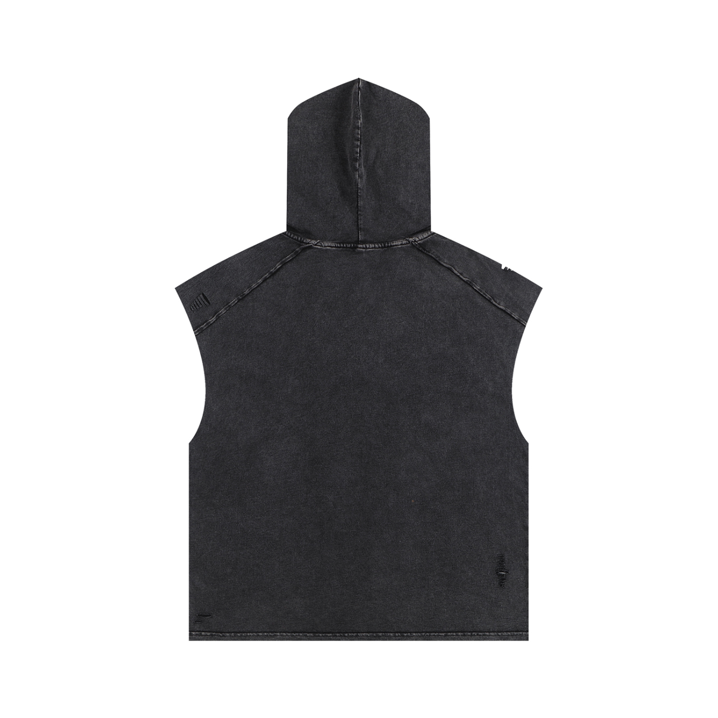 Earn It Orange Boxy Hooded Tank Top
