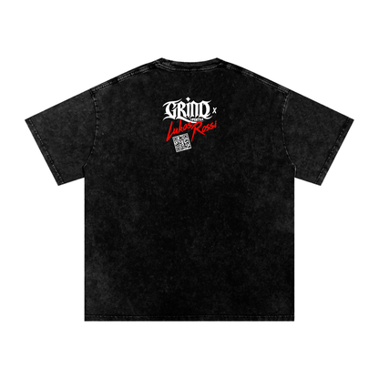 Sketchy Acid Wash Oversize T-Shirt