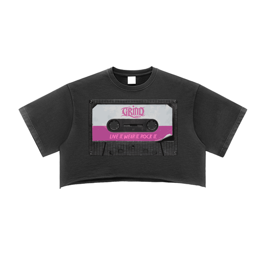 Mixtape Raw Edge Crop Top