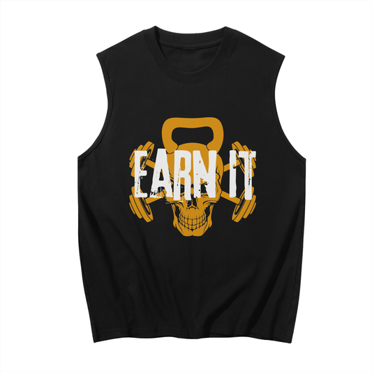 Earn It Orange Sleeveless
