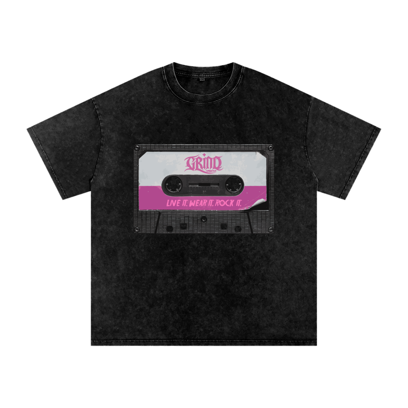 Mixtape Acid Wash Oversize T-Shirt