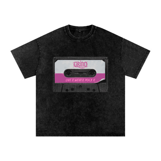 Mixtape Acid Wash Oversize T-Shirt