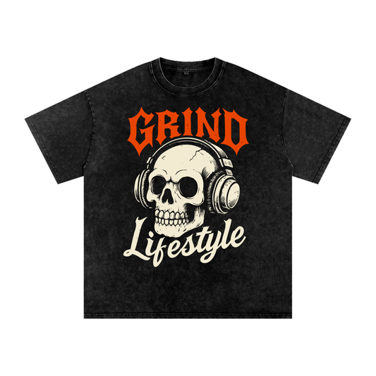 Hear No Evil Acid Wash Oversize T-Shirt