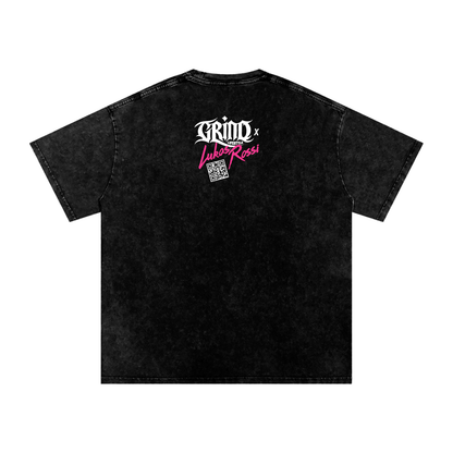 Hater Bait Acid Wash Oversize T-Shirt Pink Variant