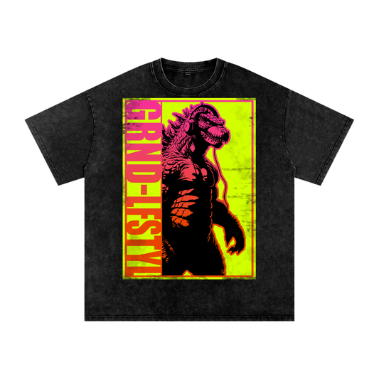 LIMITED GrindZilla Acid Wash Oversize T-Shirt