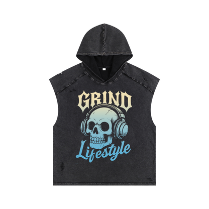 Hear No Evil Variant Boxy Hooded Tank Top