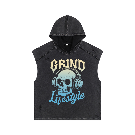 Hear No Evil Variant Boxy Hooded Tank Top