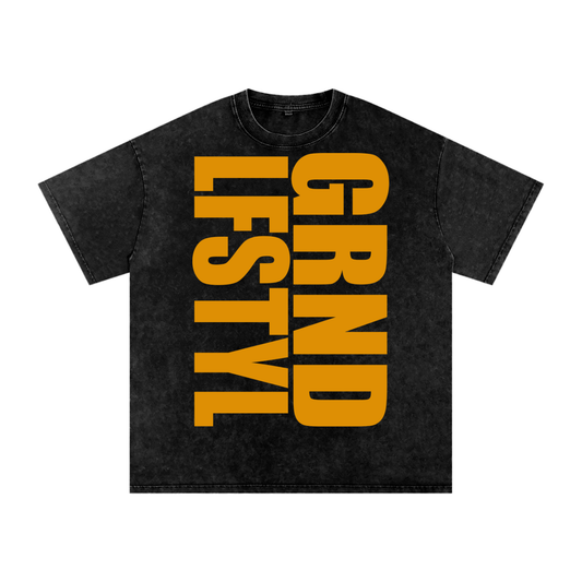 GRND LFSTYL Acid Wash Oversize T-Shirt