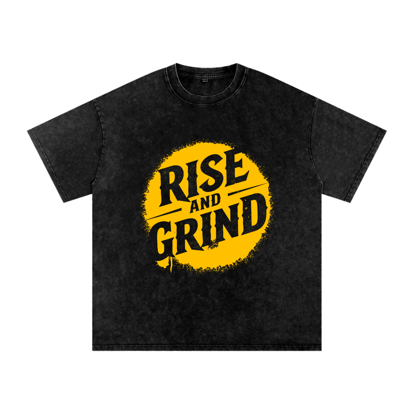 Rise and Grind Acid Wash Oversize T-Shirt