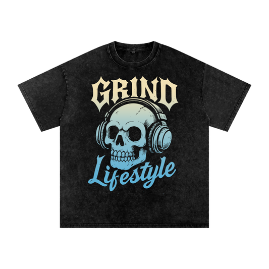 Hear No Evil Variant Acid Wash Oversize T-Shirt