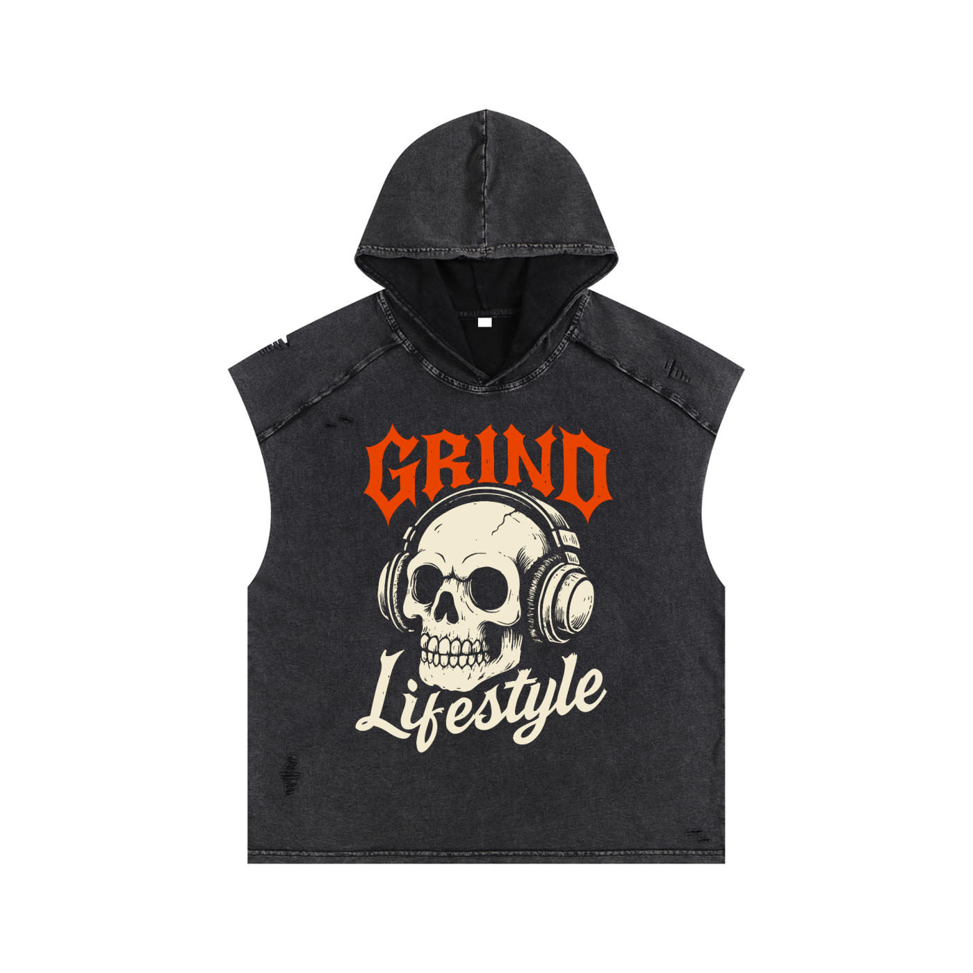 Hear No Evil Boxy Hooded Tank Top