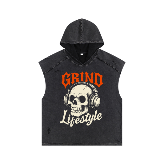 Hear No Evil Boxy Hooded Tank Top