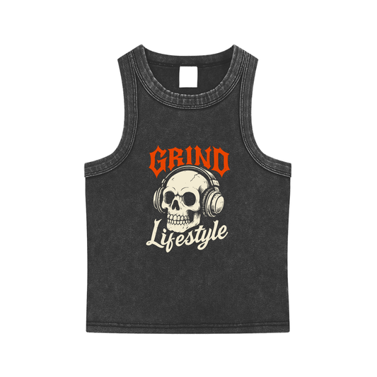 Hear No Evil Snow Washed Tank Top